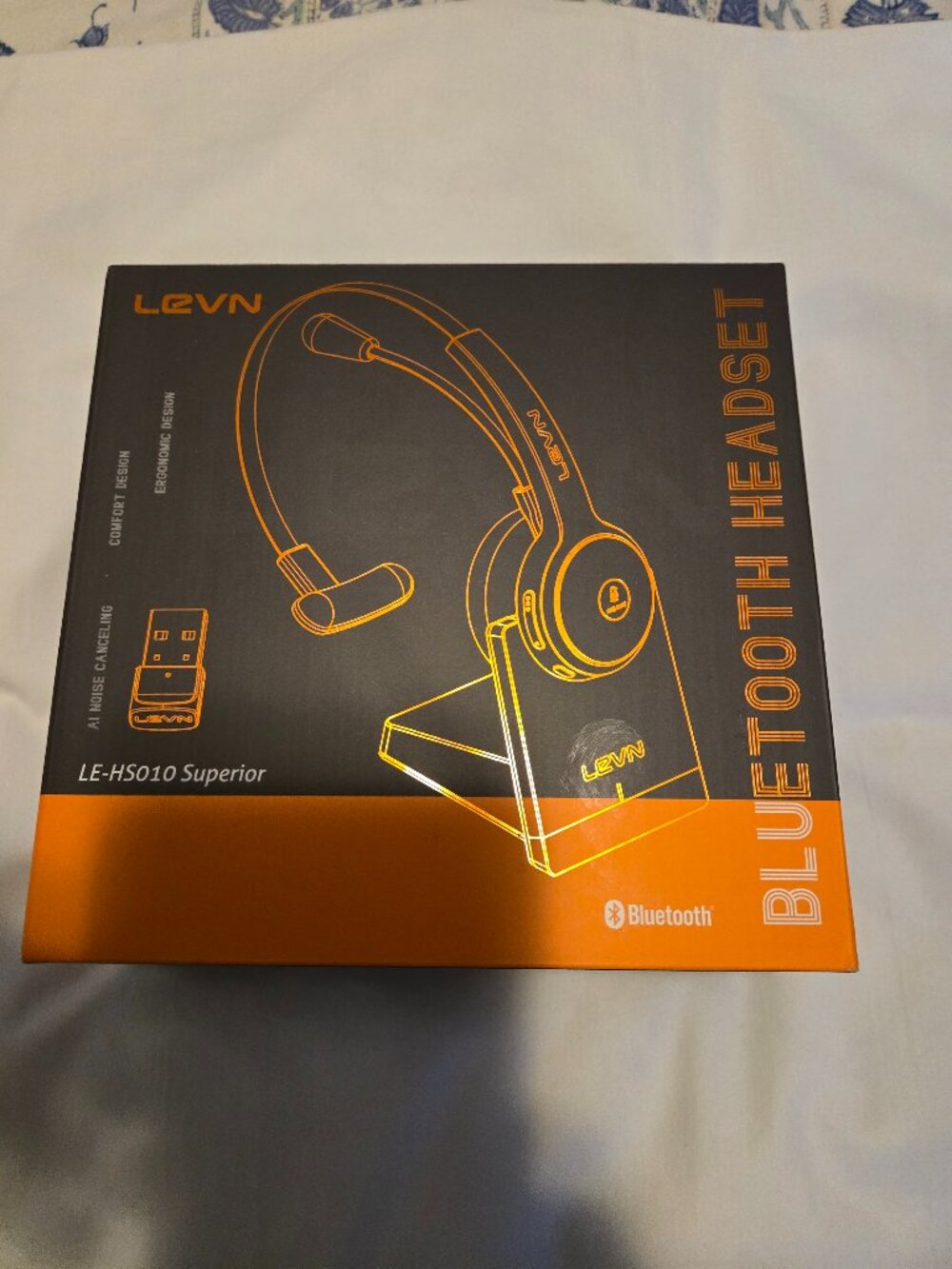 Wireless Headset with Mic for Work, AI Noise Cancelling Bluetooth Headset * New